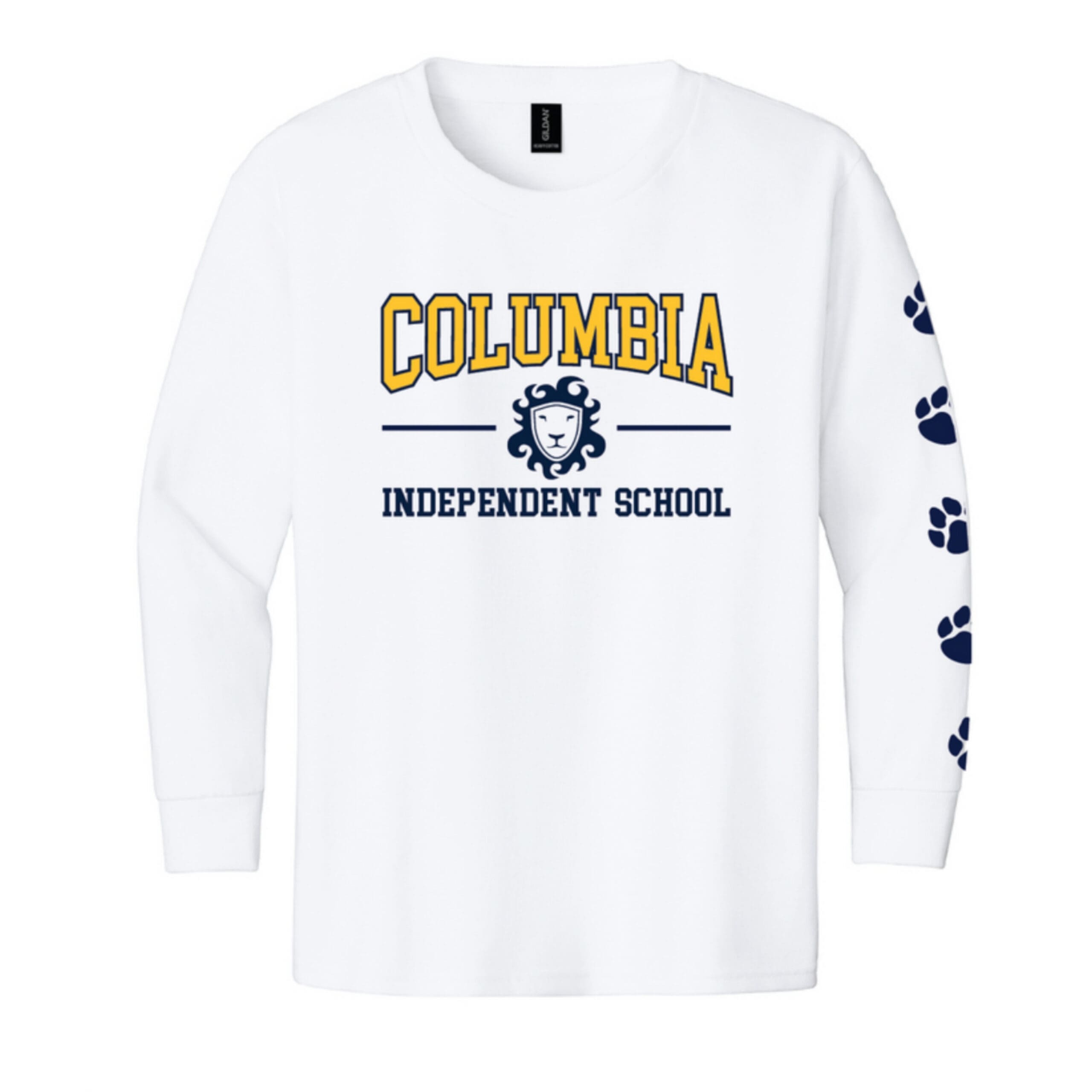 Youth Long Sleeve Paw Print T-Shirt